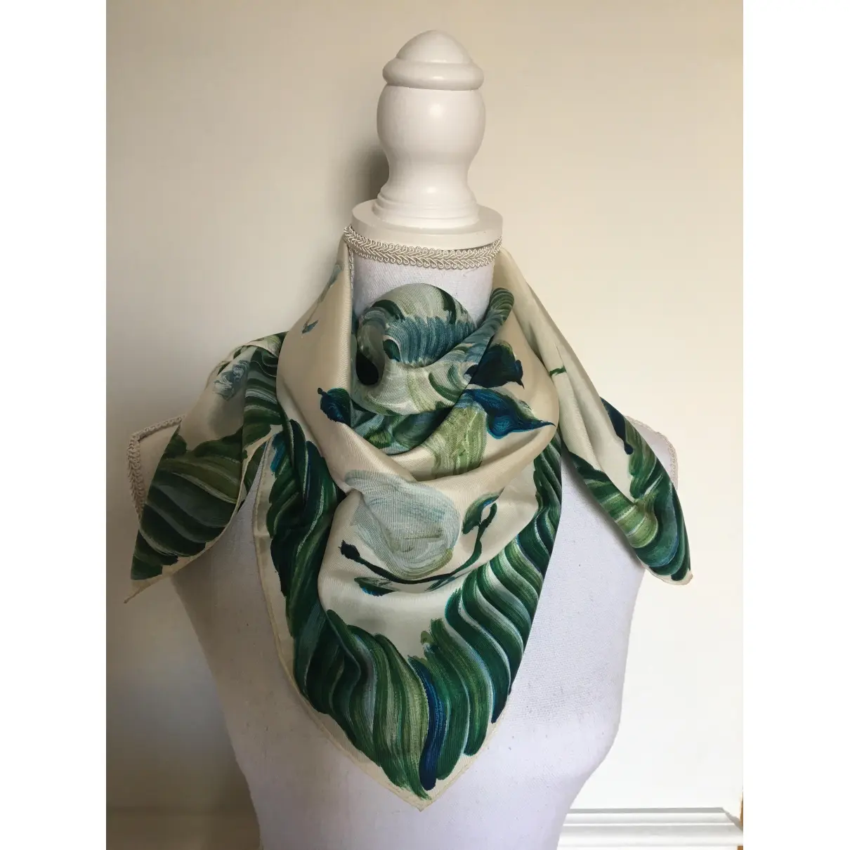 Luxury Jacques Fath Silk handkerchief Women