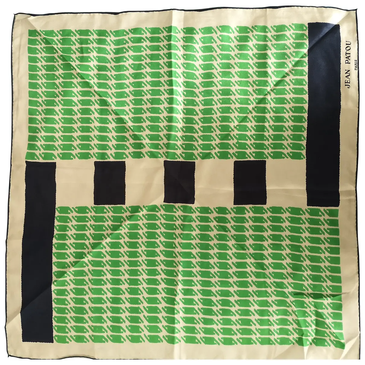 Silk handkerchief Jean Patou - Vintage