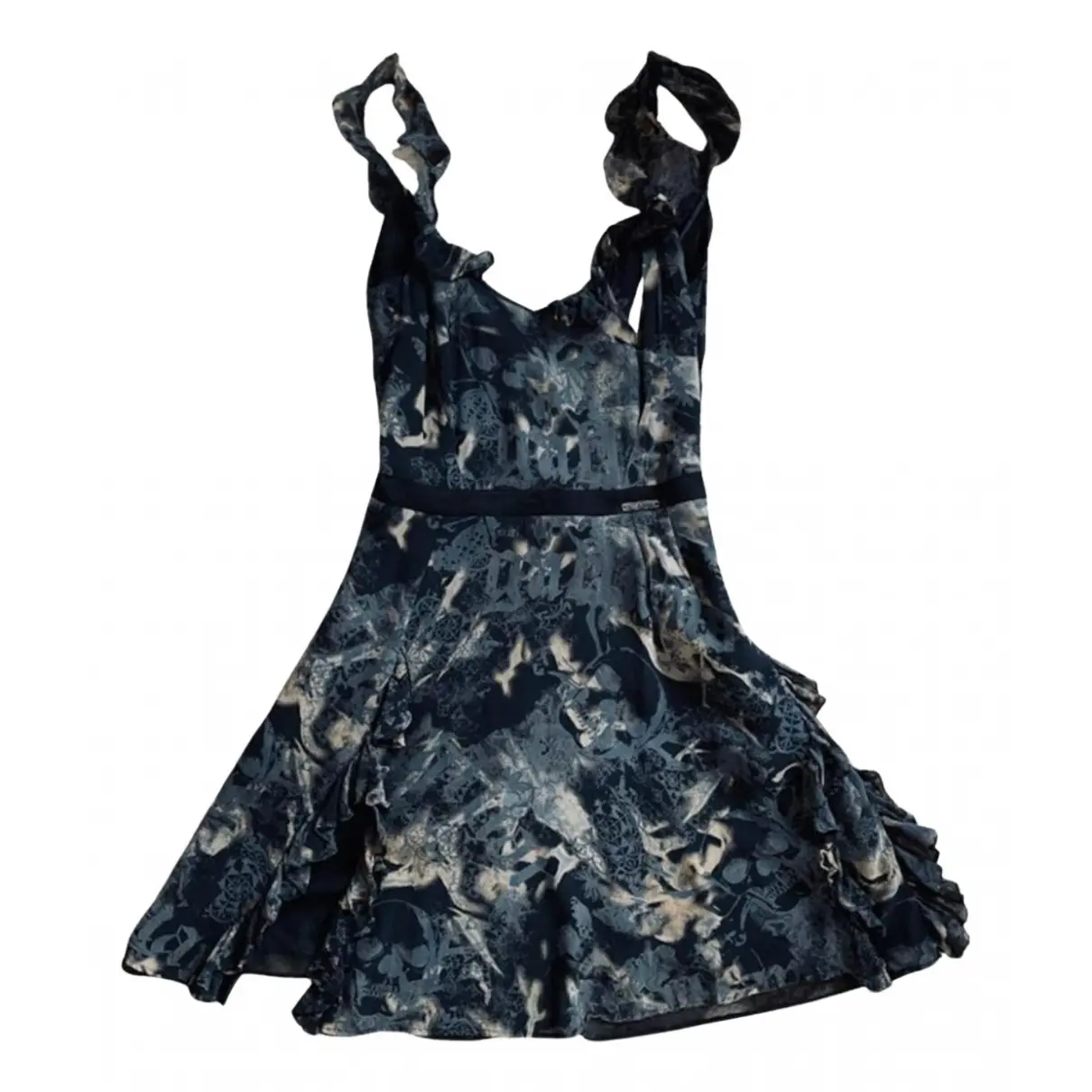 Silk mini dress John Galliano - Vintage
