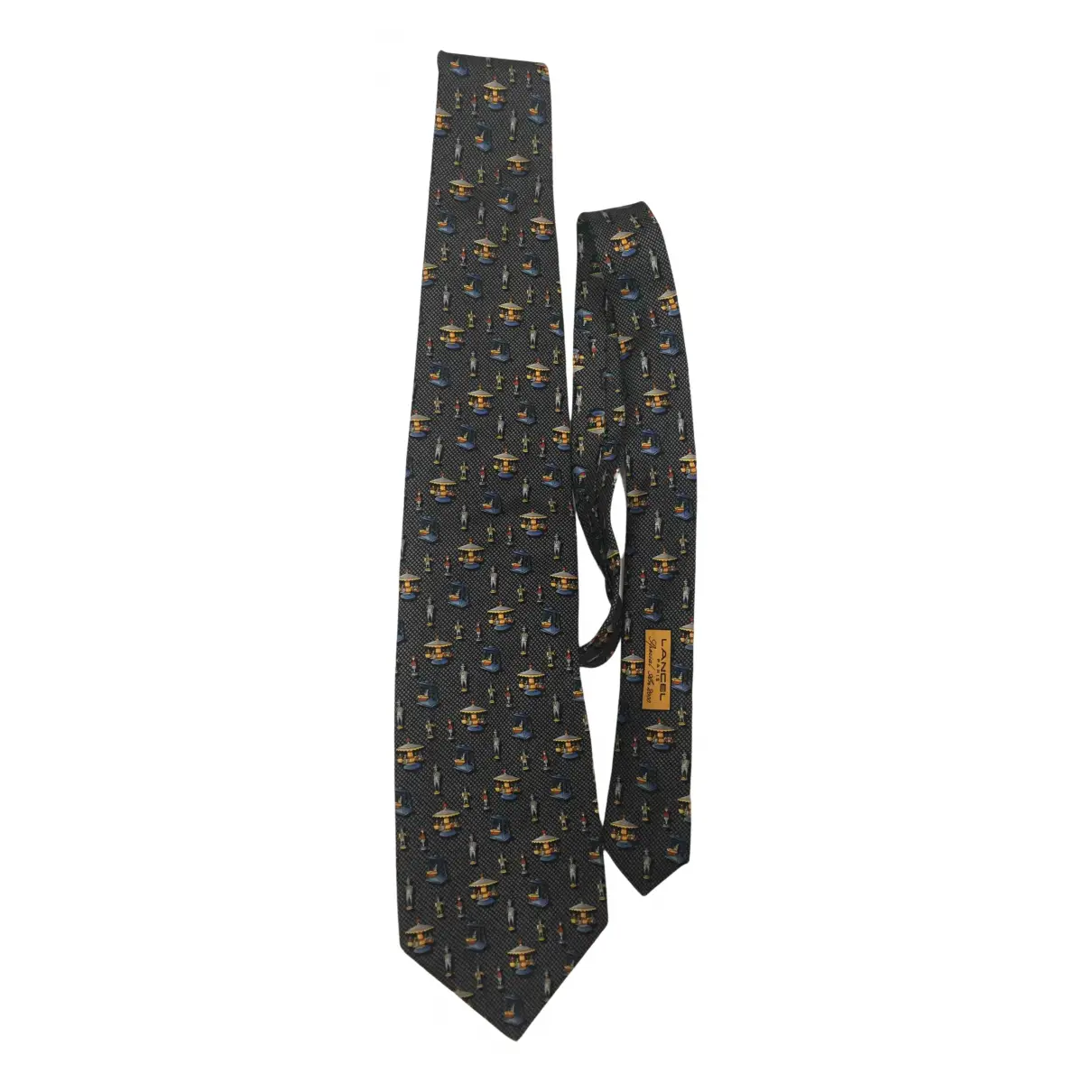 Silk tie Lancel - Vintage