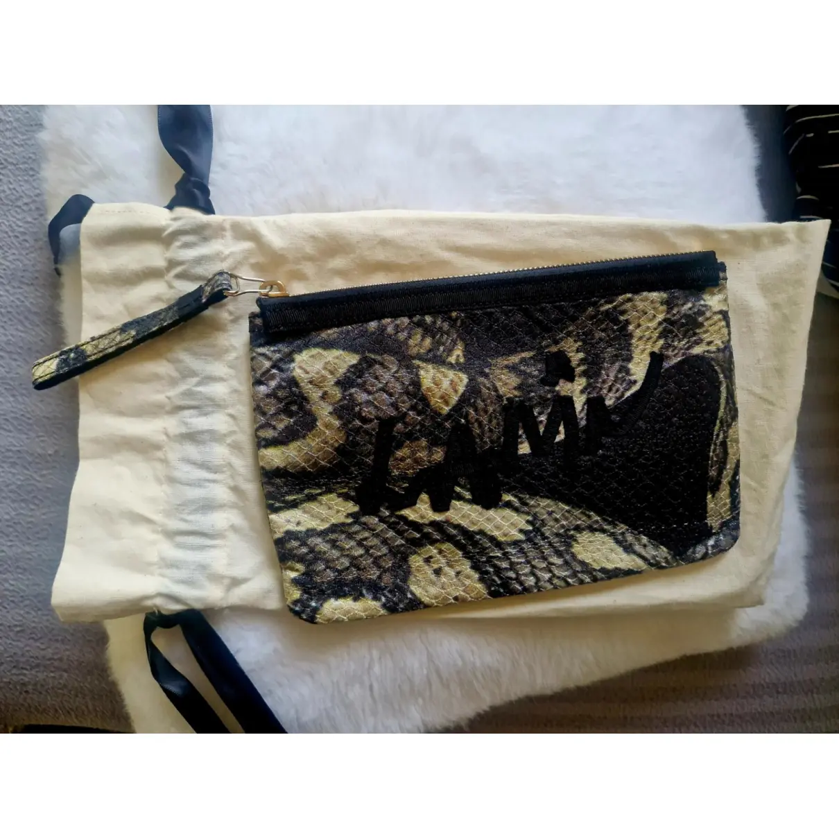 Silk clutch bag Lanvin