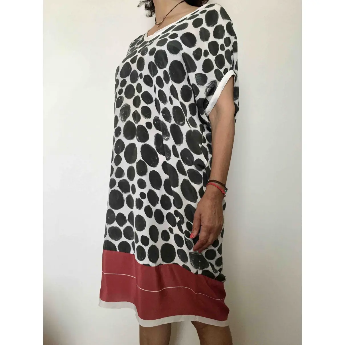 Silk mid-length dress Liviana Conti