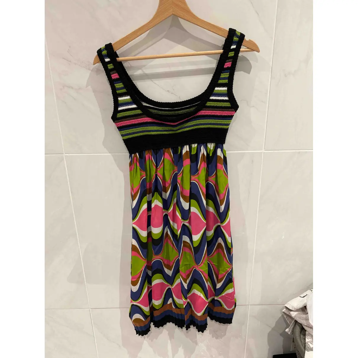Buy M Missoni Silk mid-length dress online