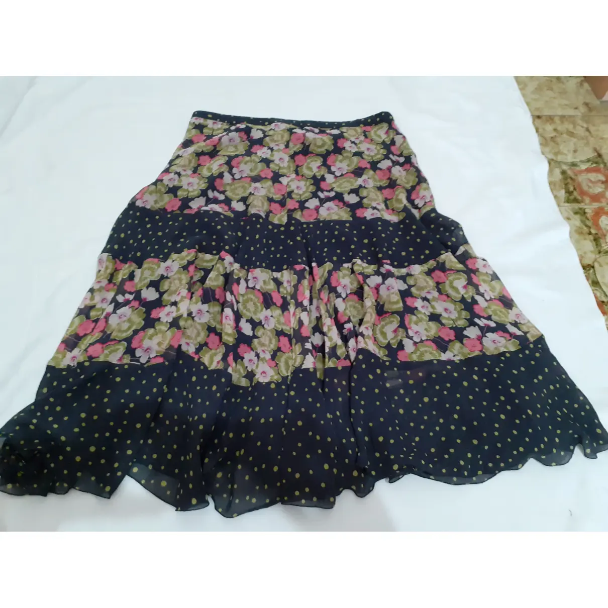 Buy Max Mara Silk mid-length skirt online