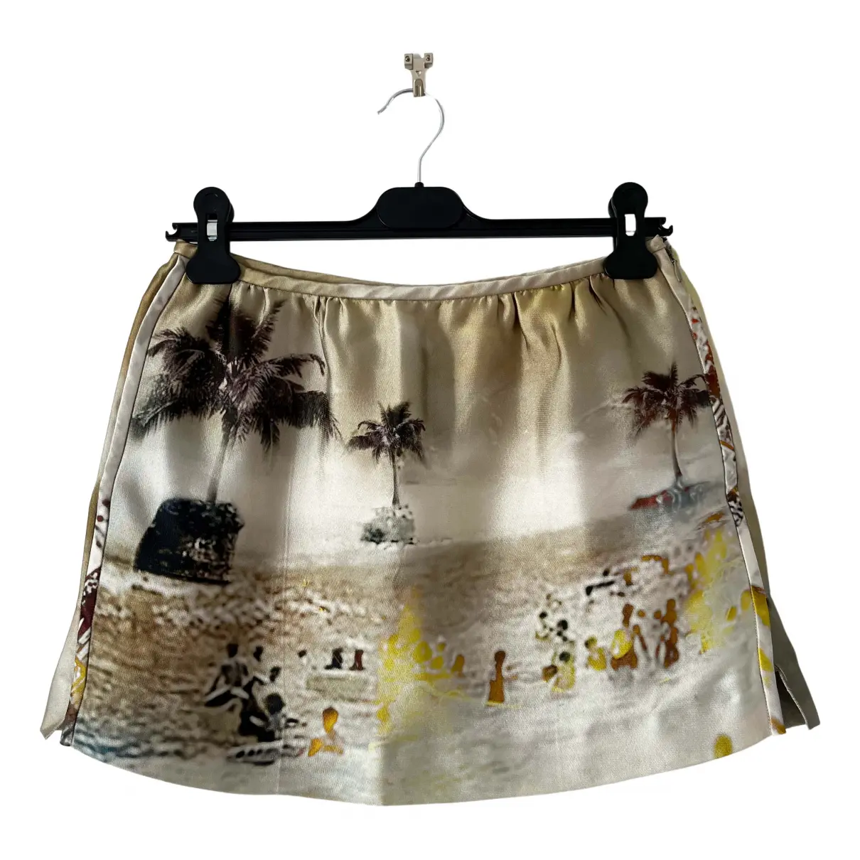 Silk mini skirt Prada - Vintage