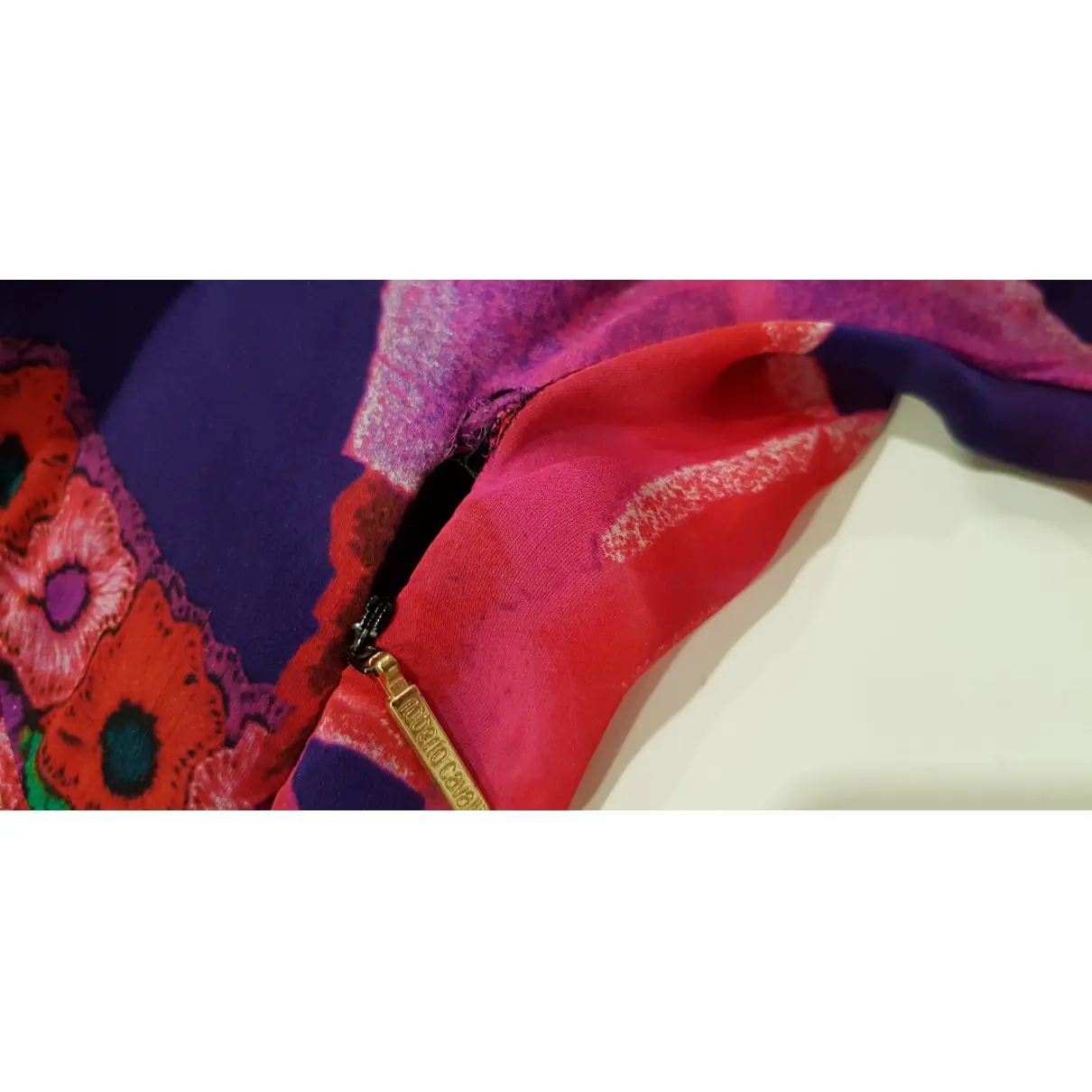 Roberto Cavalli Multicolour Silk Dress for sale