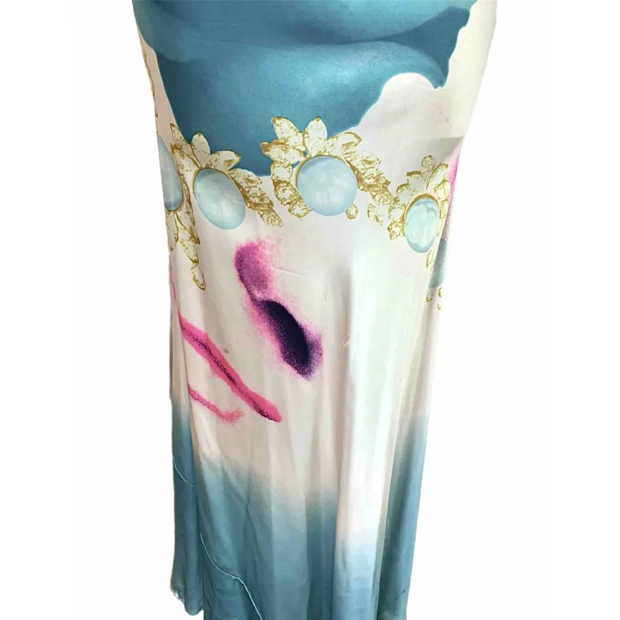 Silk maxi dress Roberto Cavalli - Vintage