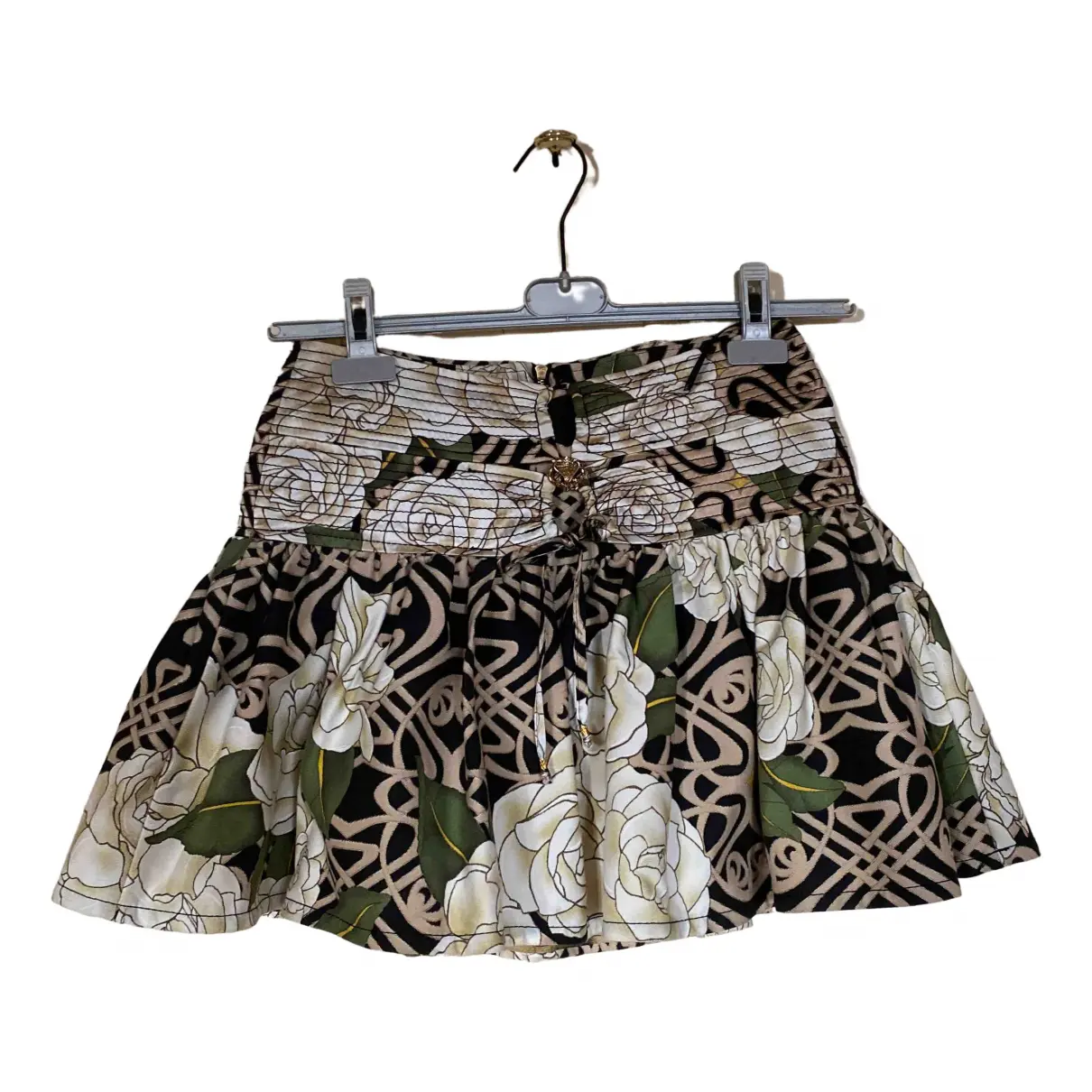 Silk mini skirt Roberto Cavalli - Vintage