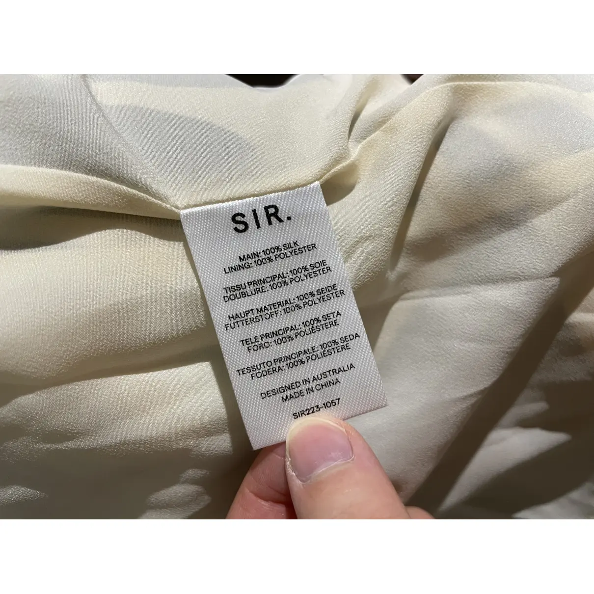 Silk mid-length dress Sir