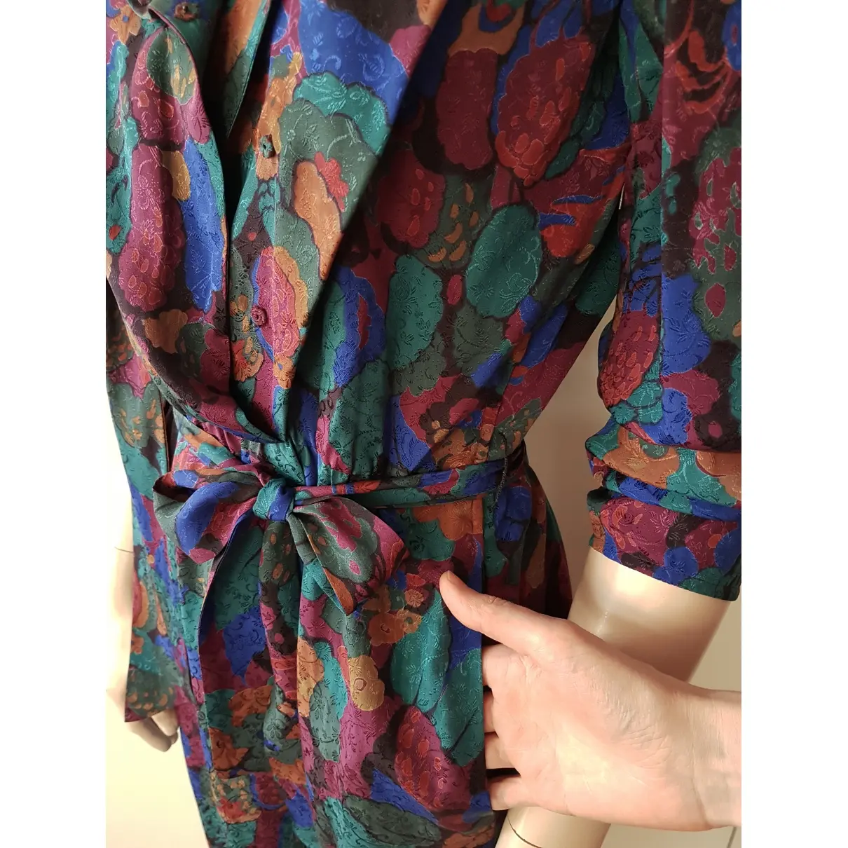 Ungaro Parallele Silk mid-length dress for sale - Vintage