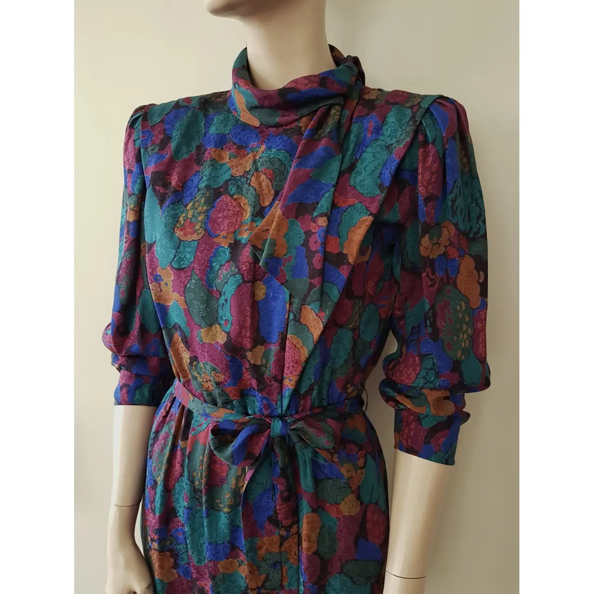 Silk mid-length dress Ungaro Parallele - Vintage