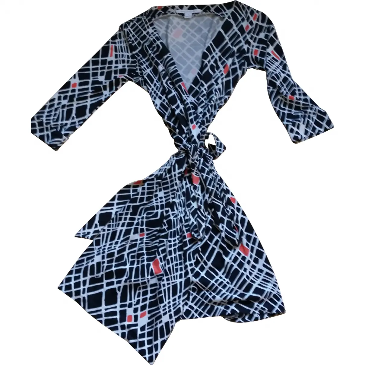 Multicolour Silk Dress Diane Von Furstenberg