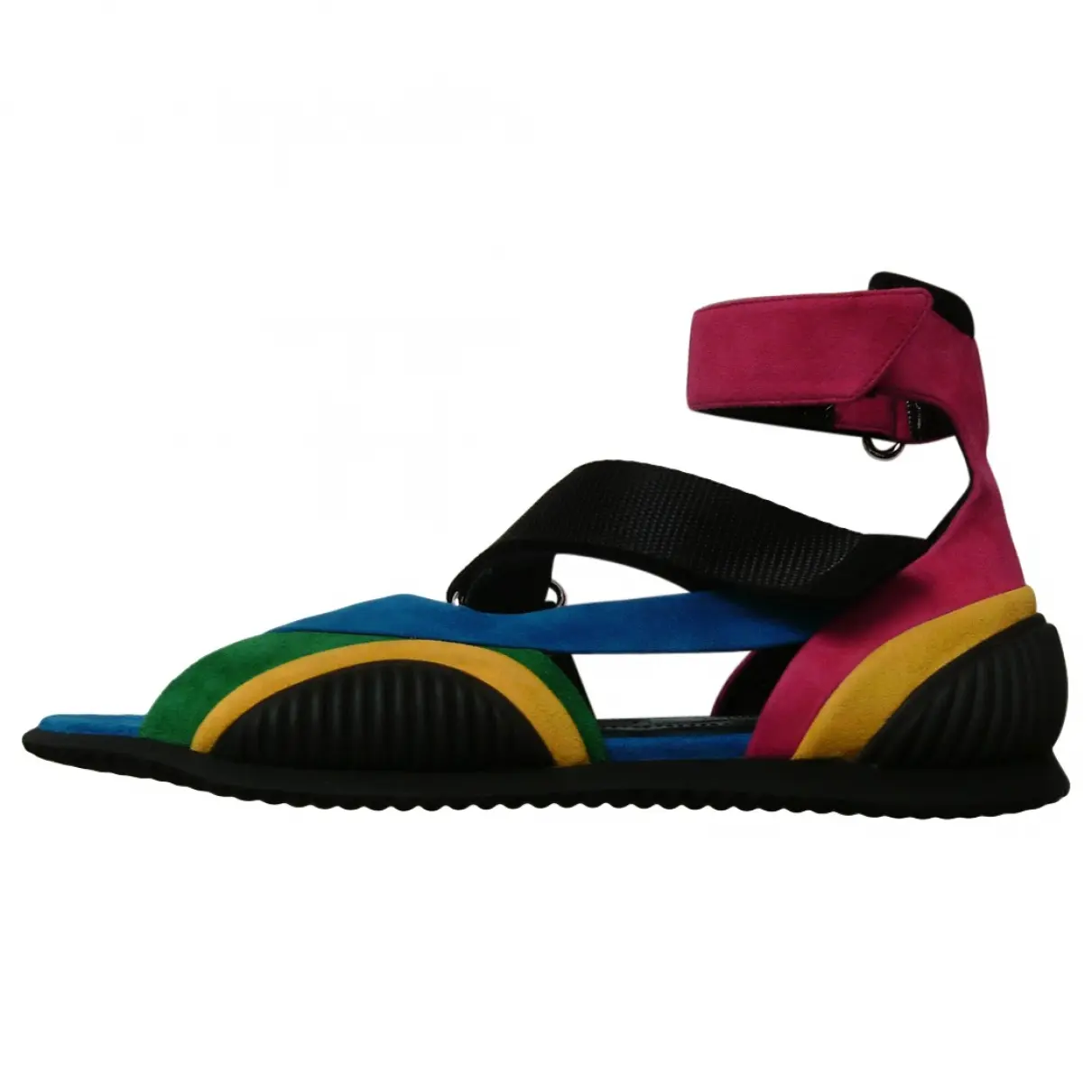 Multicolour Suede Sandals Prada