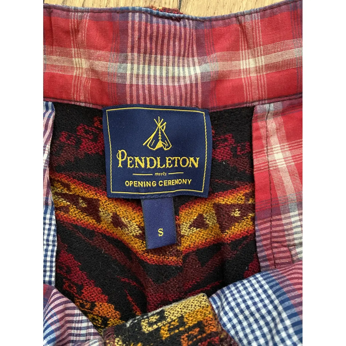 Buy Opening Ceremony x Pendleton Multicolour Synthetic Shorts online
