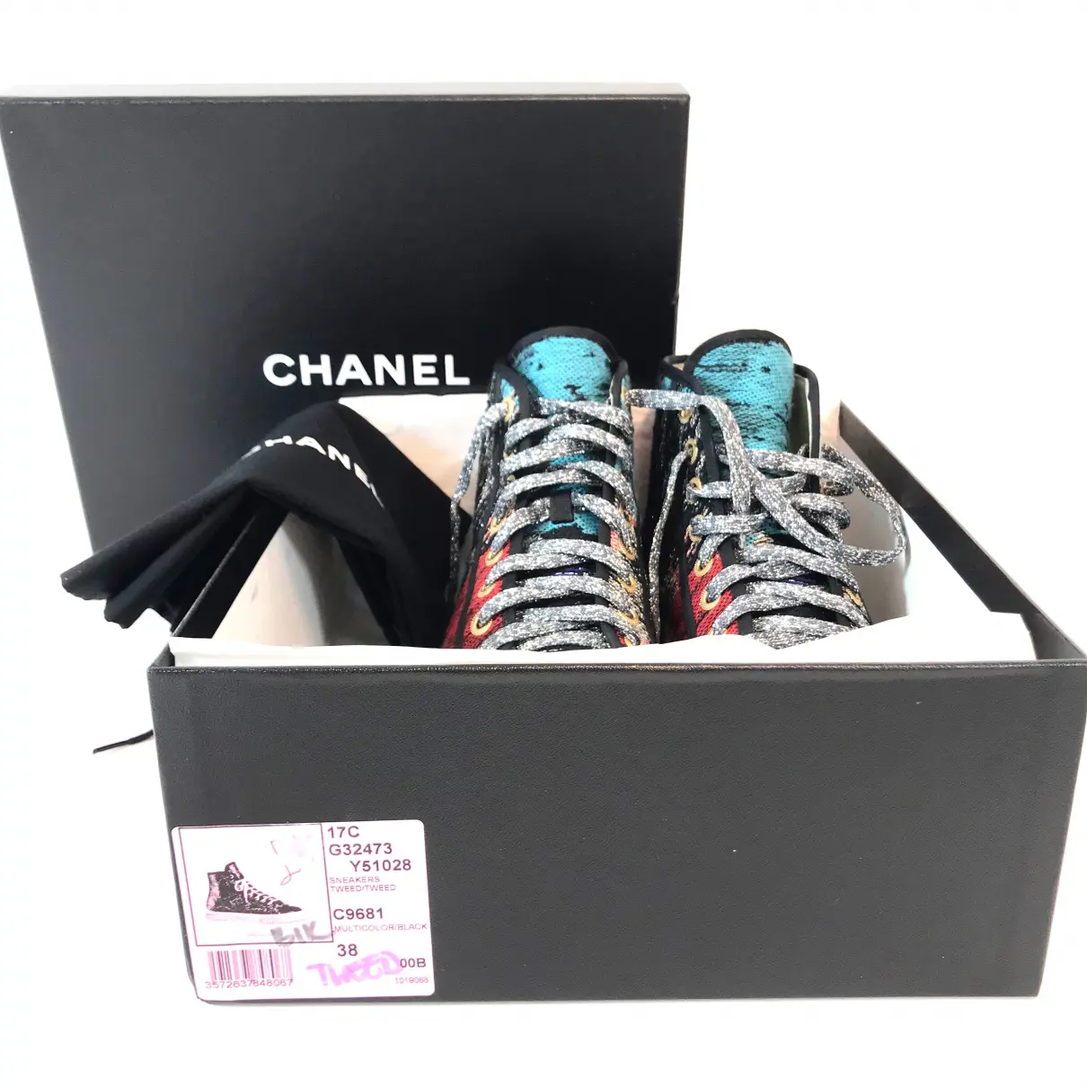 Buy Chanel Tweed trainers online