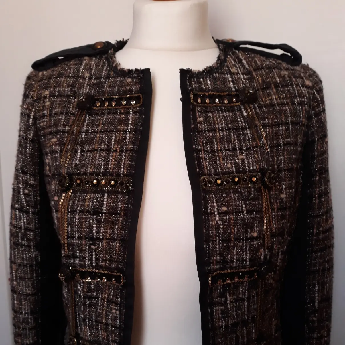 Tweed short vest Pinko - Vintage