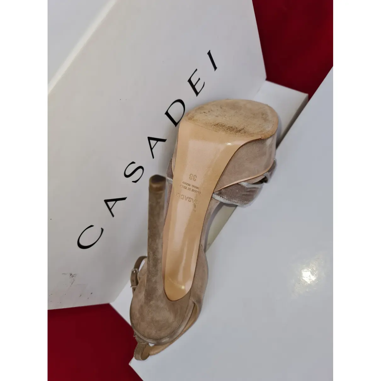 Velvet sandals Casadei