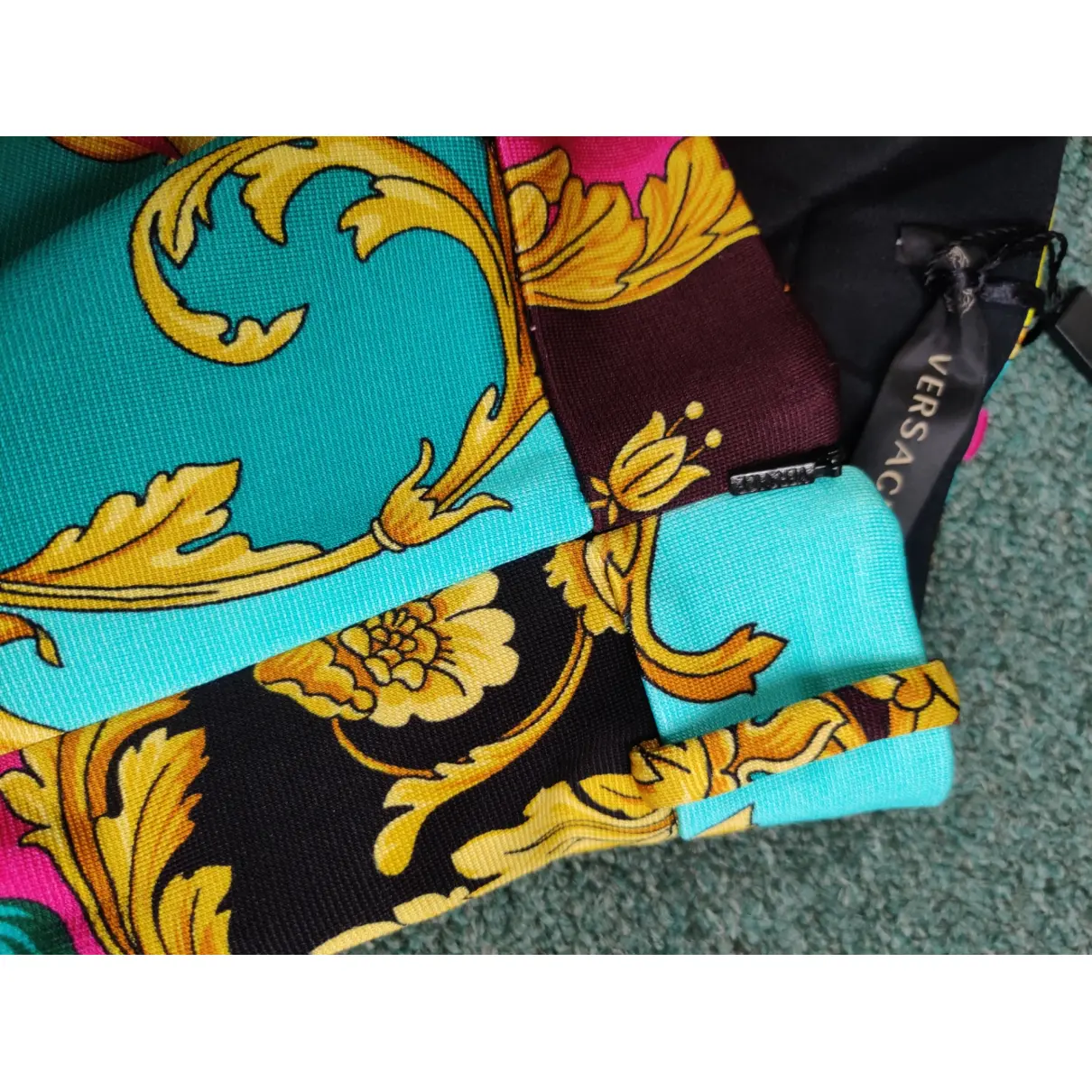 Multicolour Viscose Trousers Versace