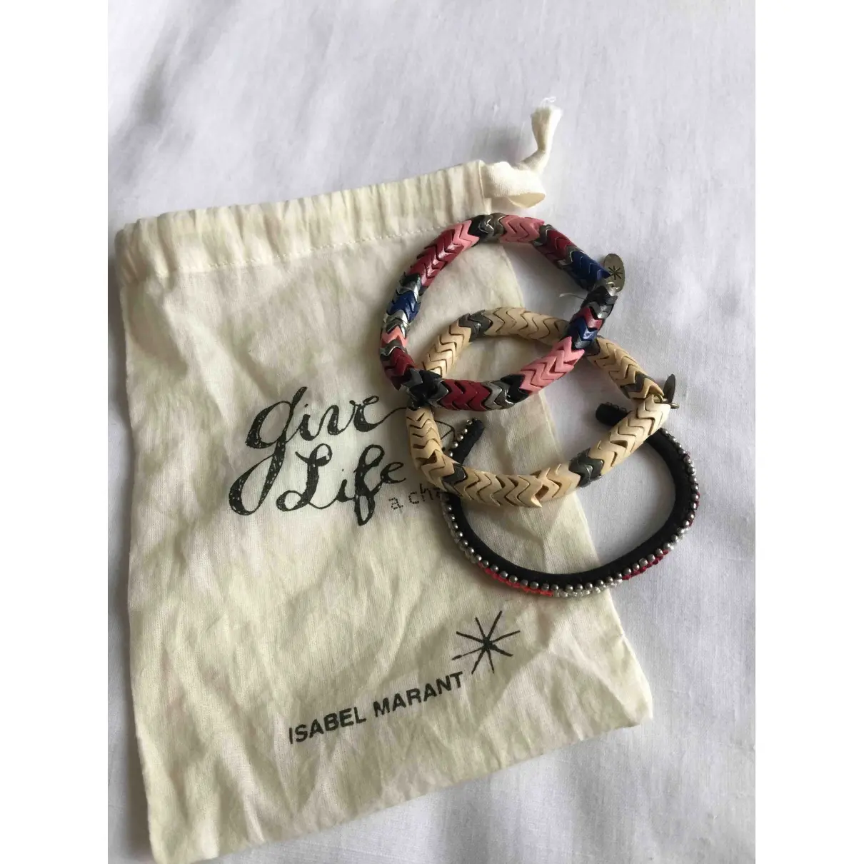 Buy Isabel Marant Multicolour Wood Bracelet online