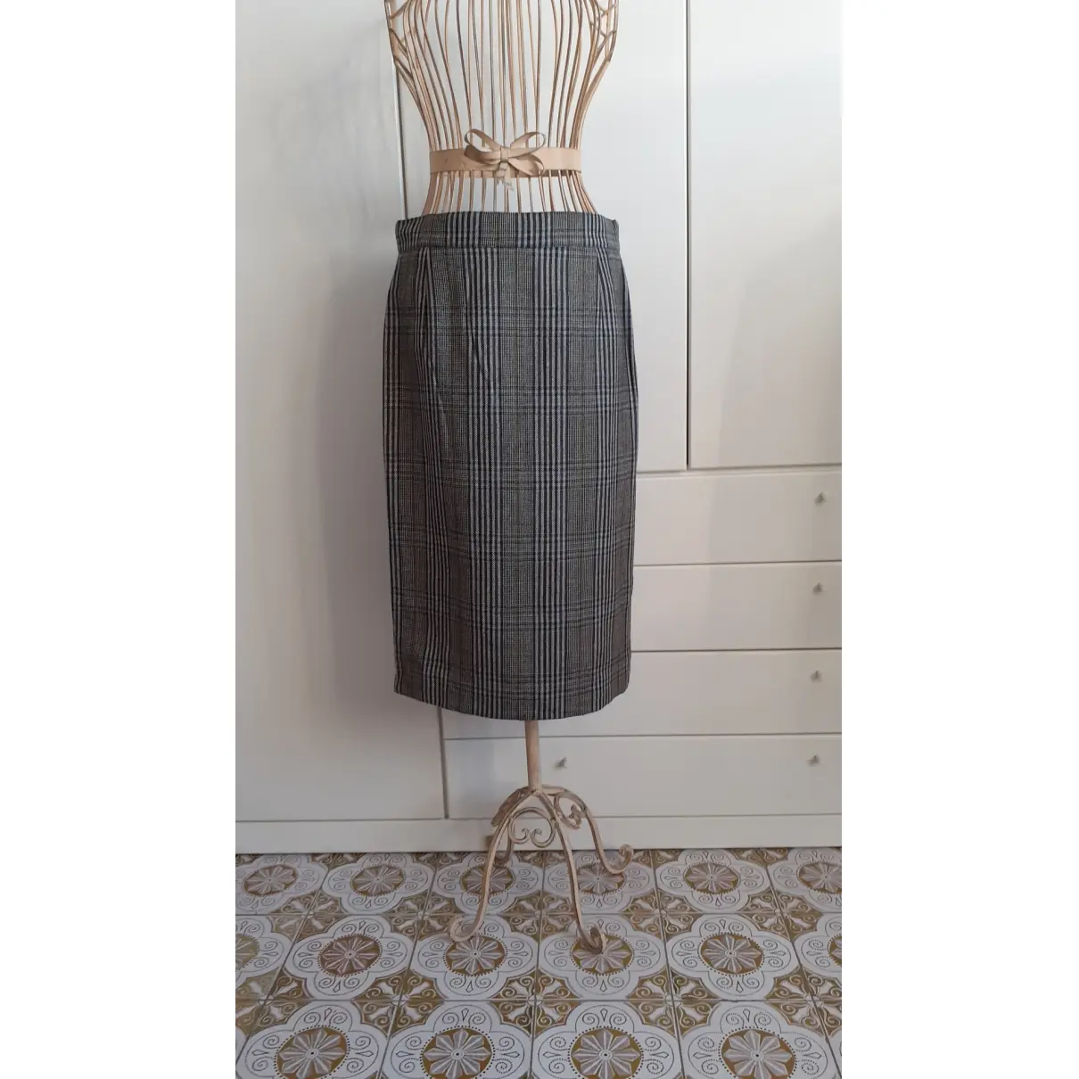 Wool mid-length skirt Cacharel