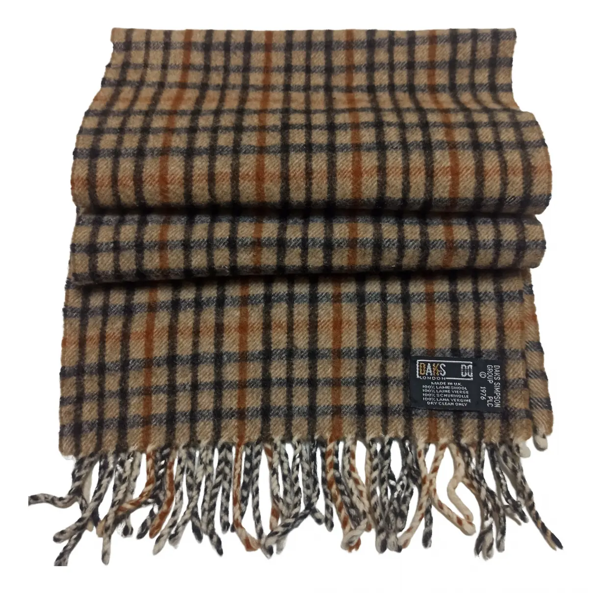 Wool scarf & pocket square Daks