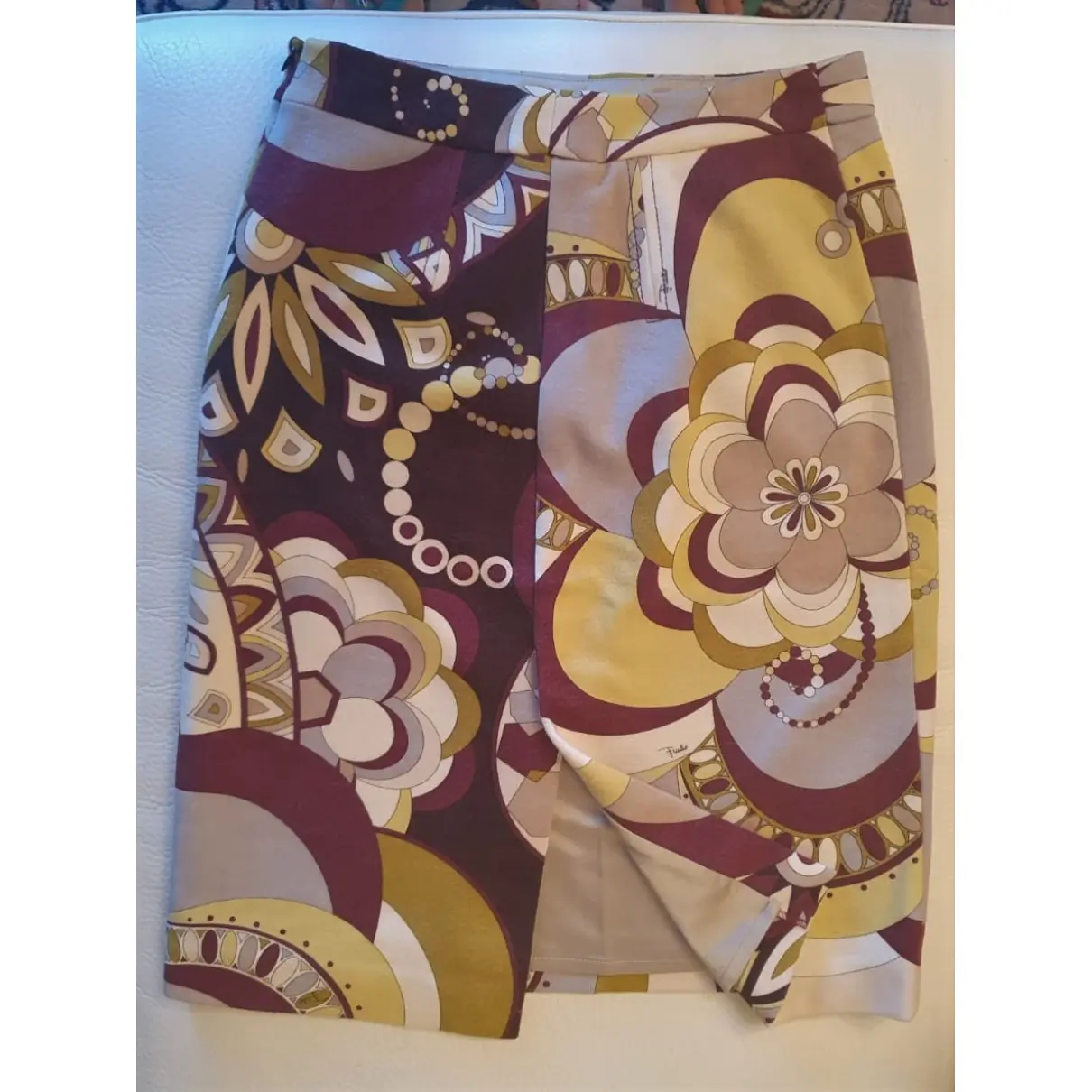 Buy Emilio Pucci Wool mid-length skirt online