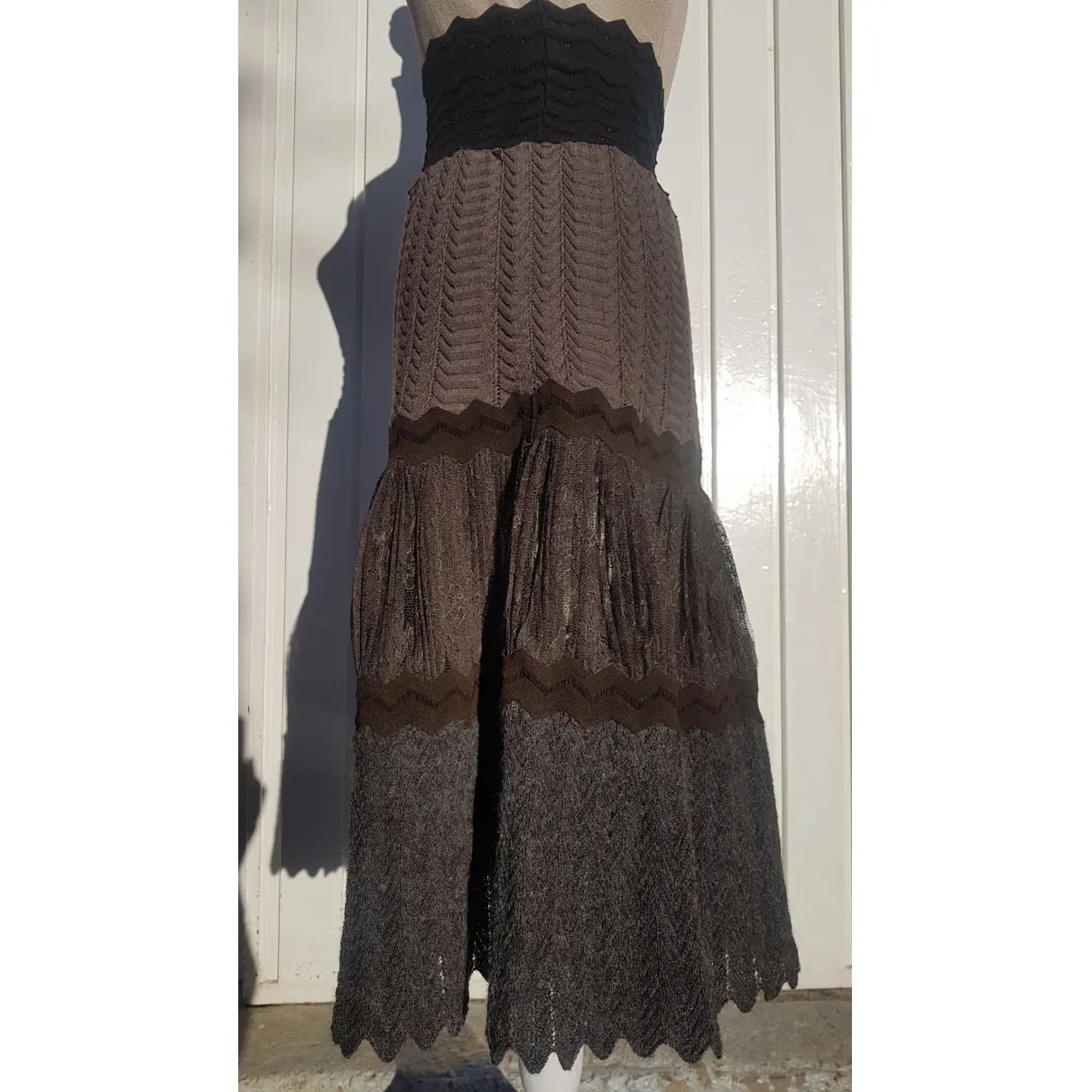 Wool mid-length skirt Jean Paul Gaultier - Vintage