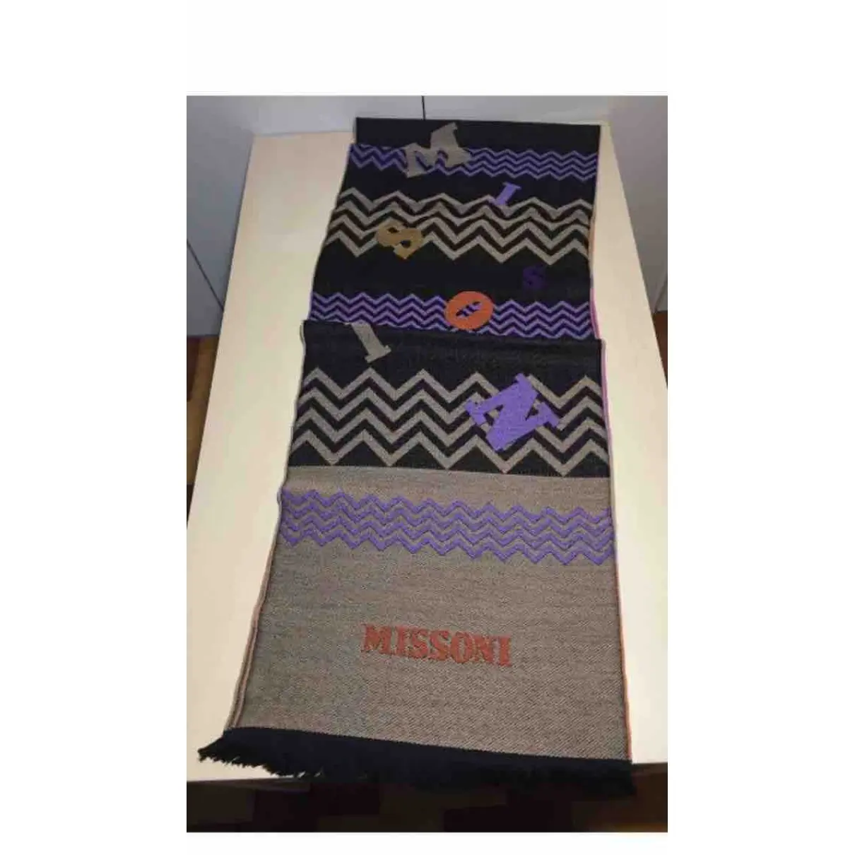 Missoni Wool scarf & pocket square for sale