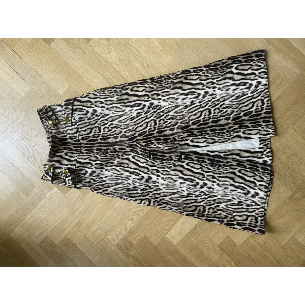 Buy Roberto Cavalli Wool mid-length skirt online