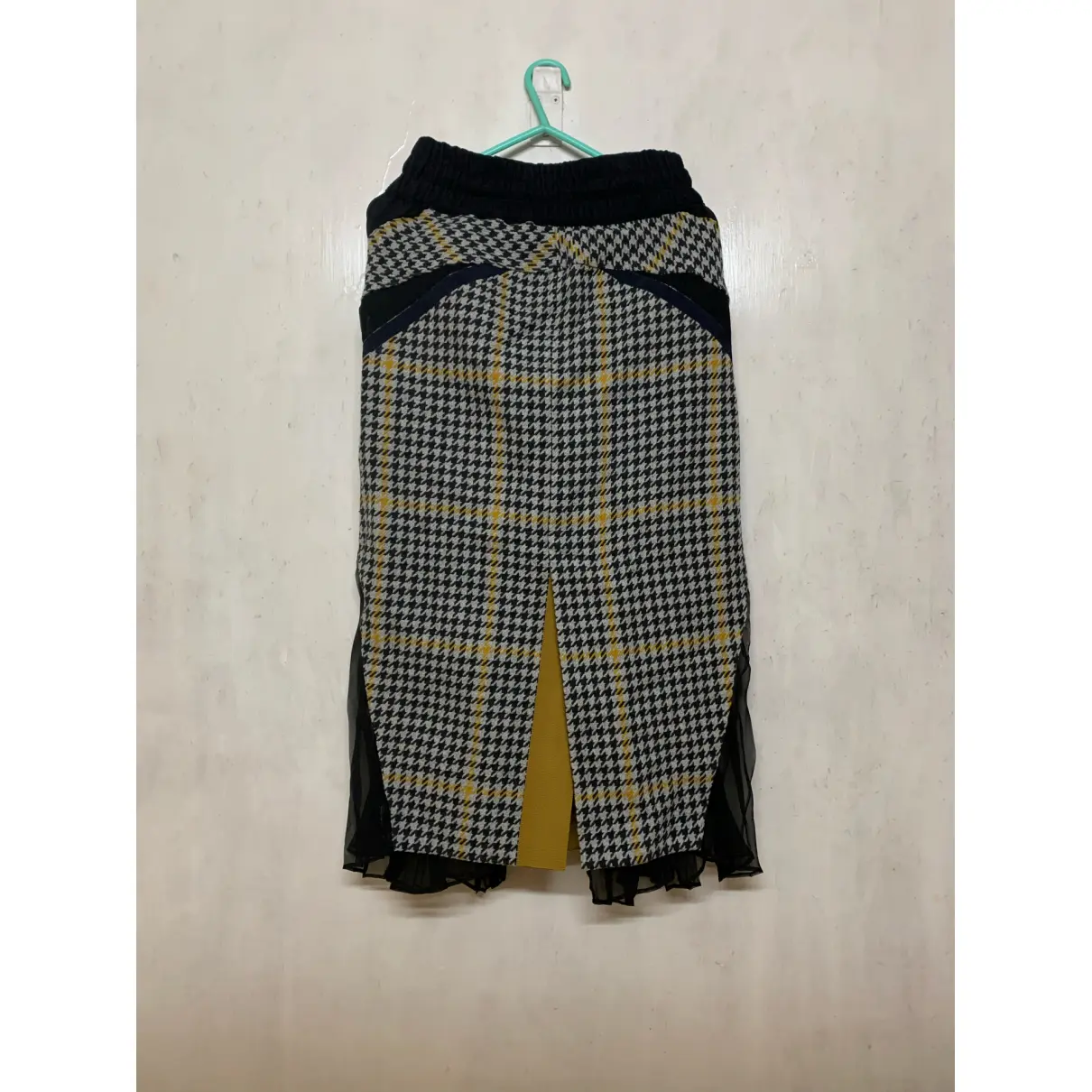 Buy Sacai Wool mid-length skirt online