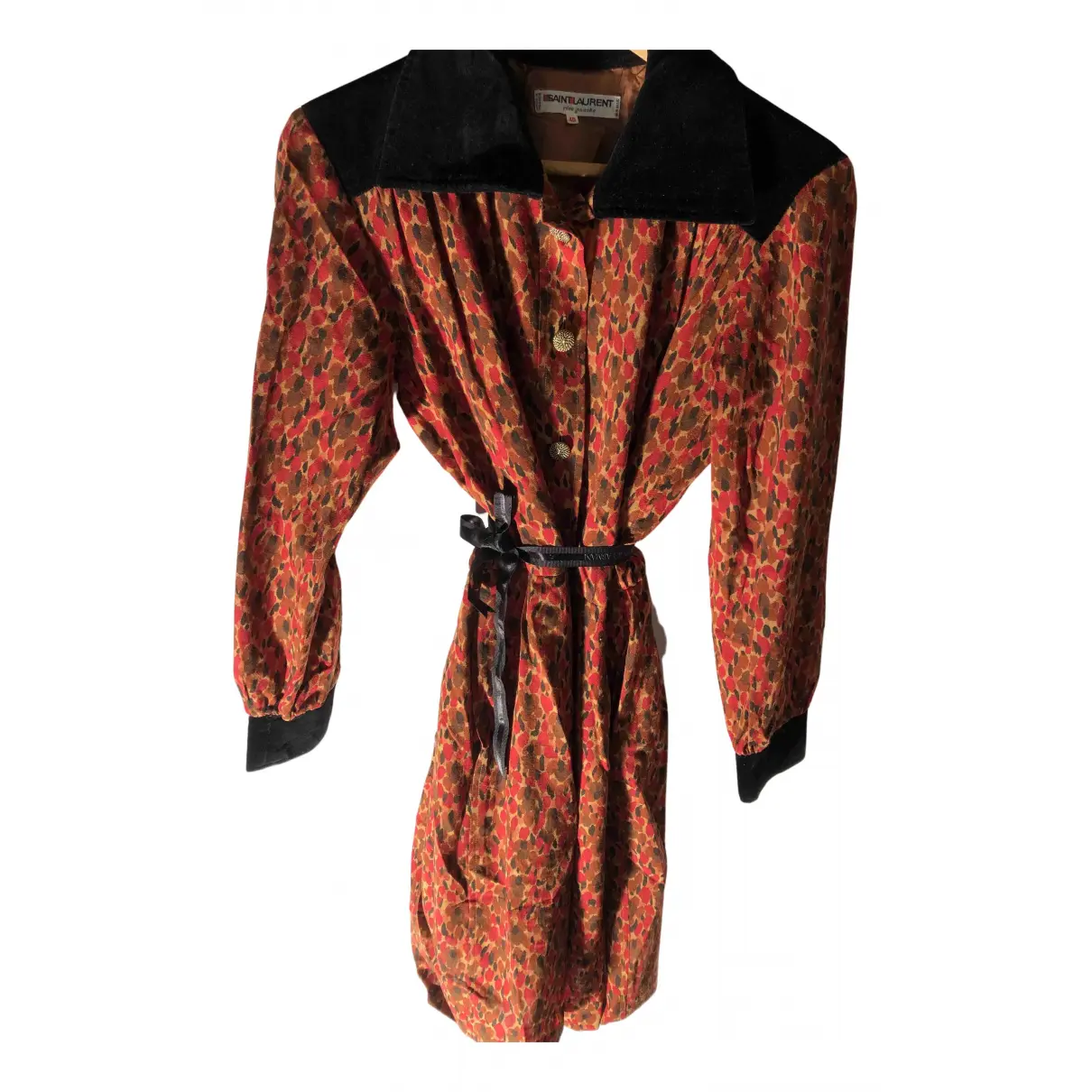 Wool mid-length dress Saint Laurent - Vintage