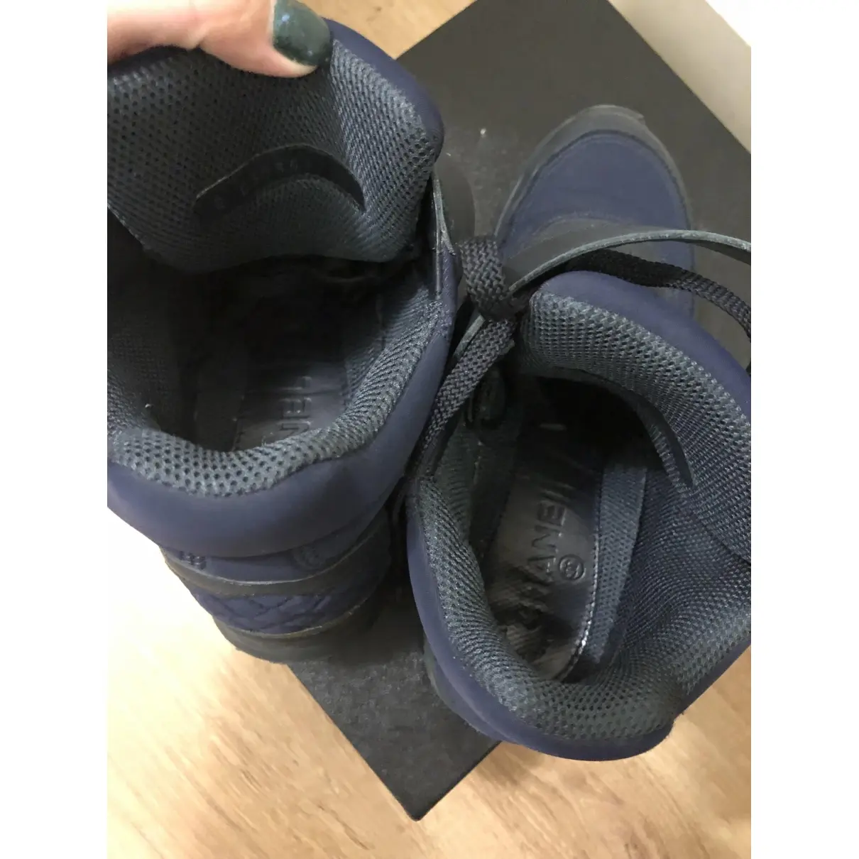 Ankle Strap cloth trainers Chanel