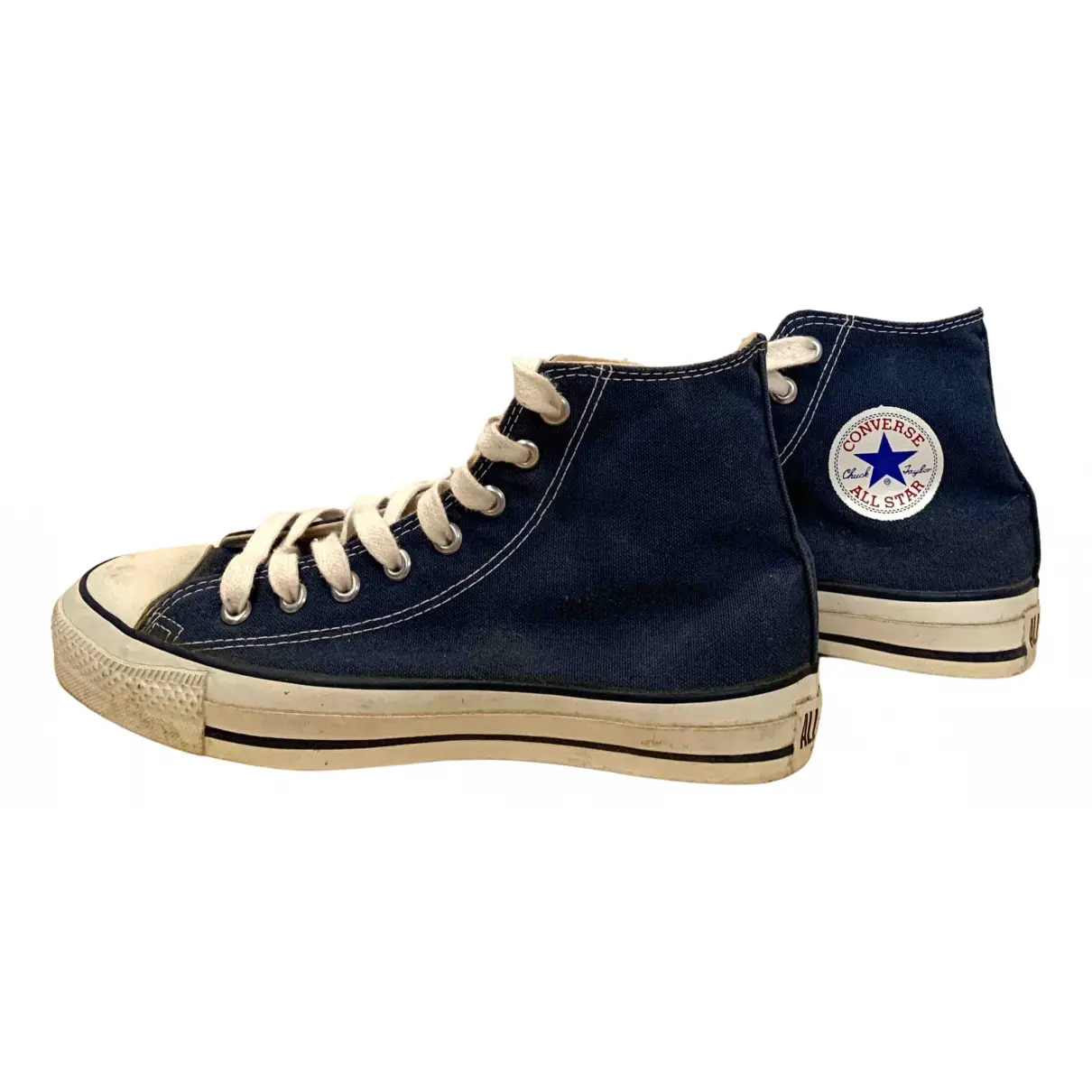 Cloth high trainers Converse - Vintage
