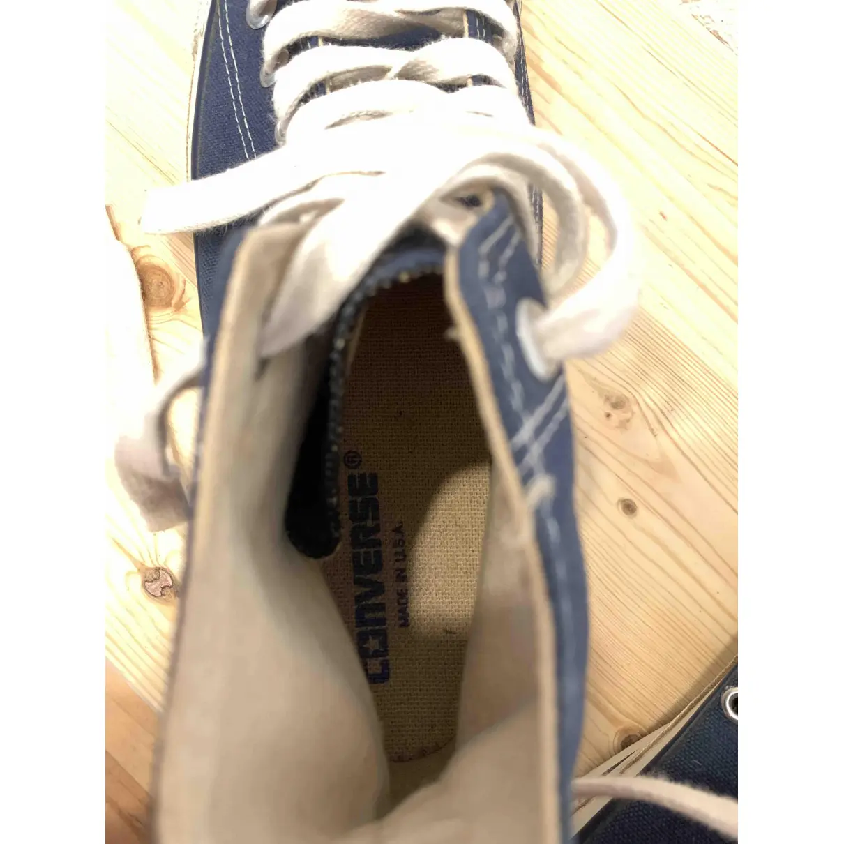 Cloth high trainers Converse - Vintage