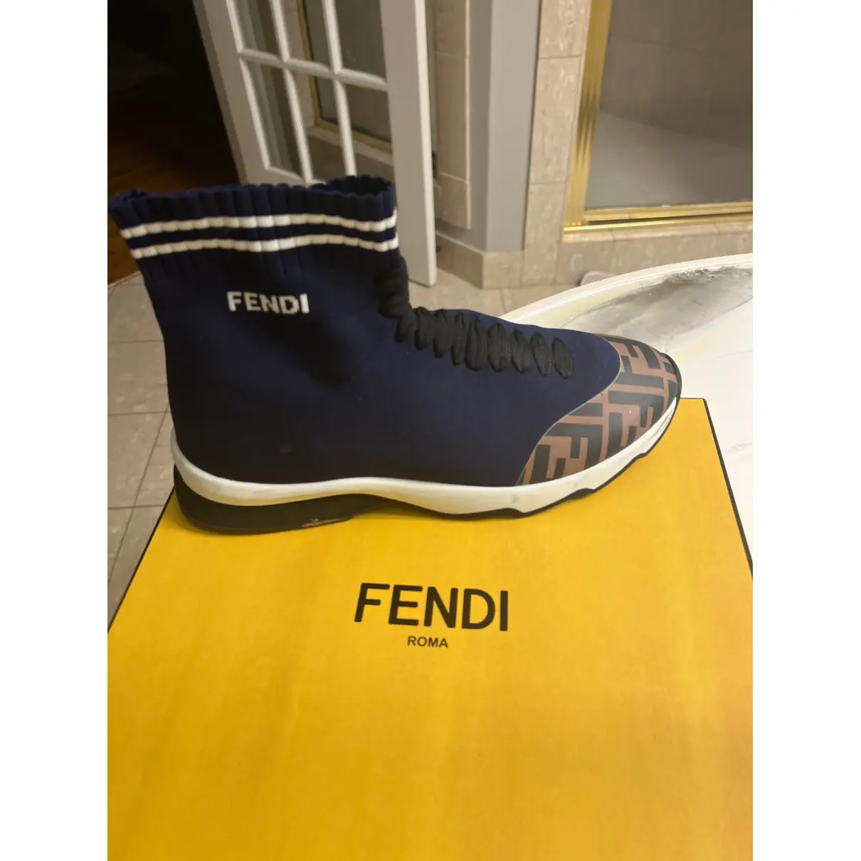 Buy Fendi Cloth high trainers online