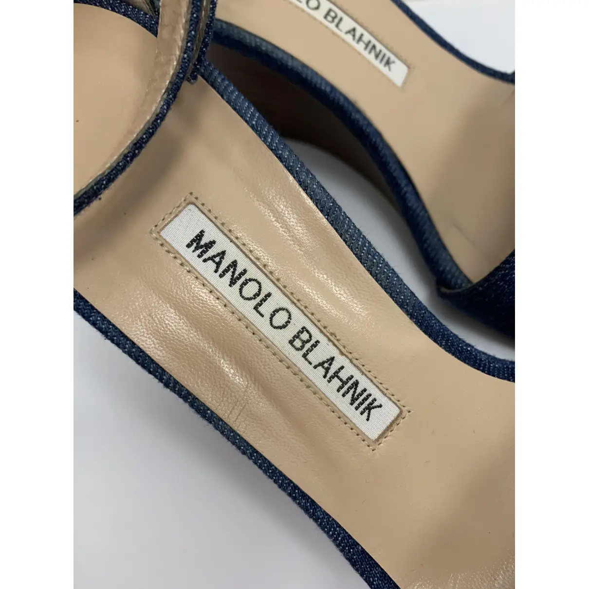 Cloth sandal Manolo Blahnik