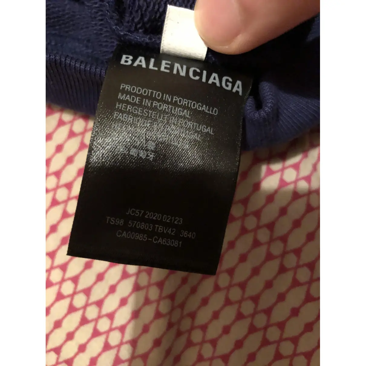 Navy Cotton Knitwear & Sweatshirt Balenciaga