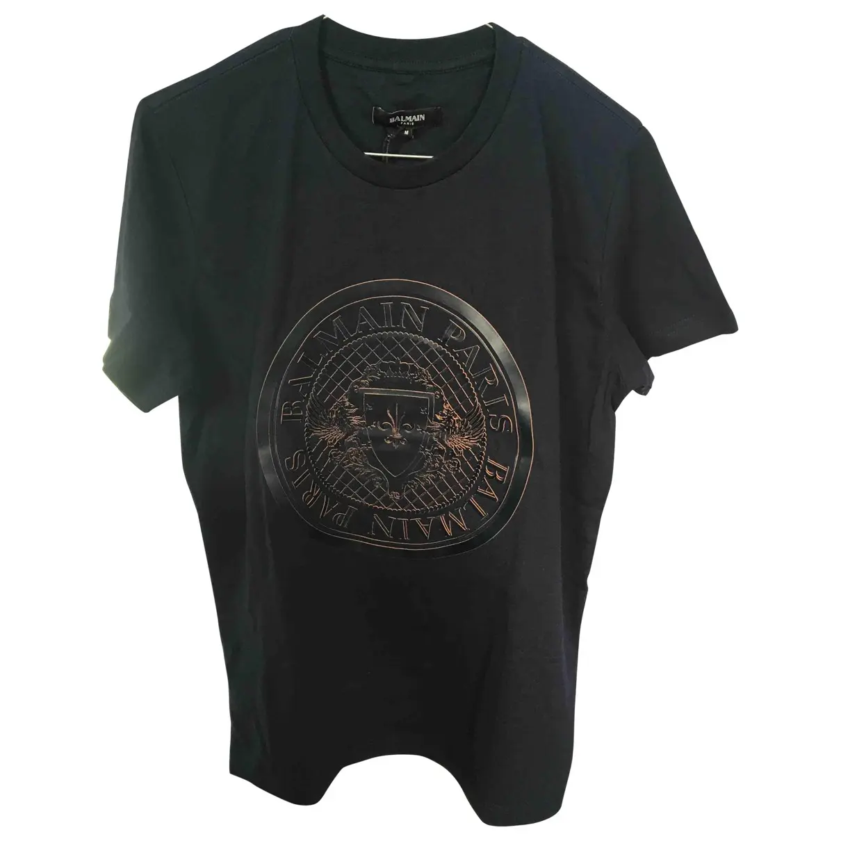Navy Cotton T-shirt Balmain