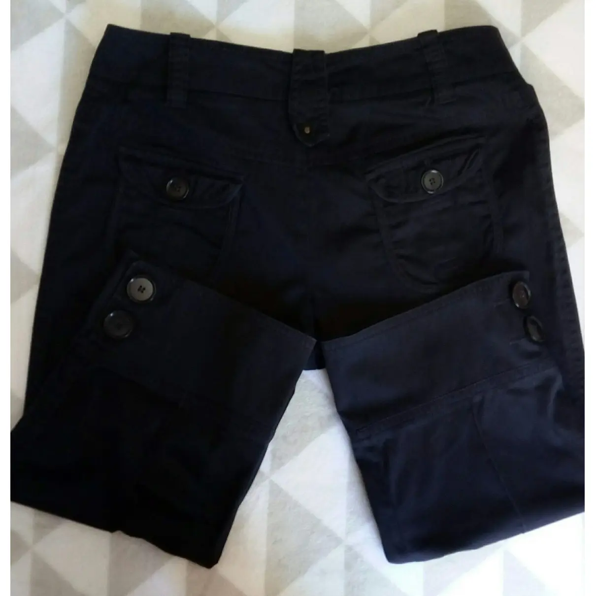 Navy Cotton Shorts Burberry - Vintage