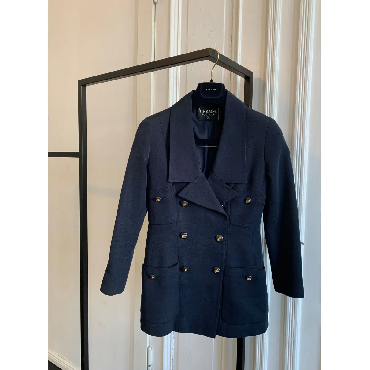 Navy Cotton Jacket Chanel
