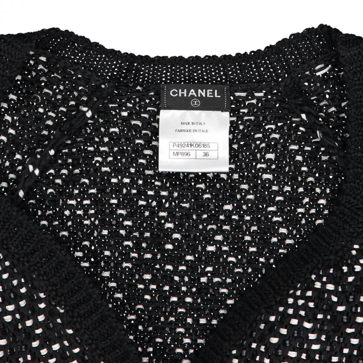 Buy Chanel Navy Cotton Knitwear online