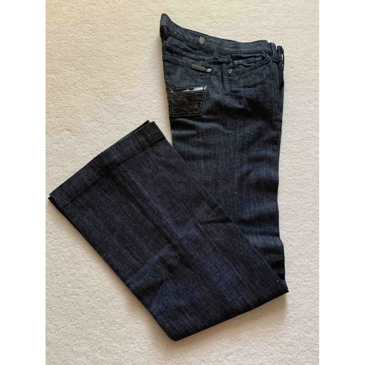 Navy Cotton - elasthane Jeans 7 For All Mankind