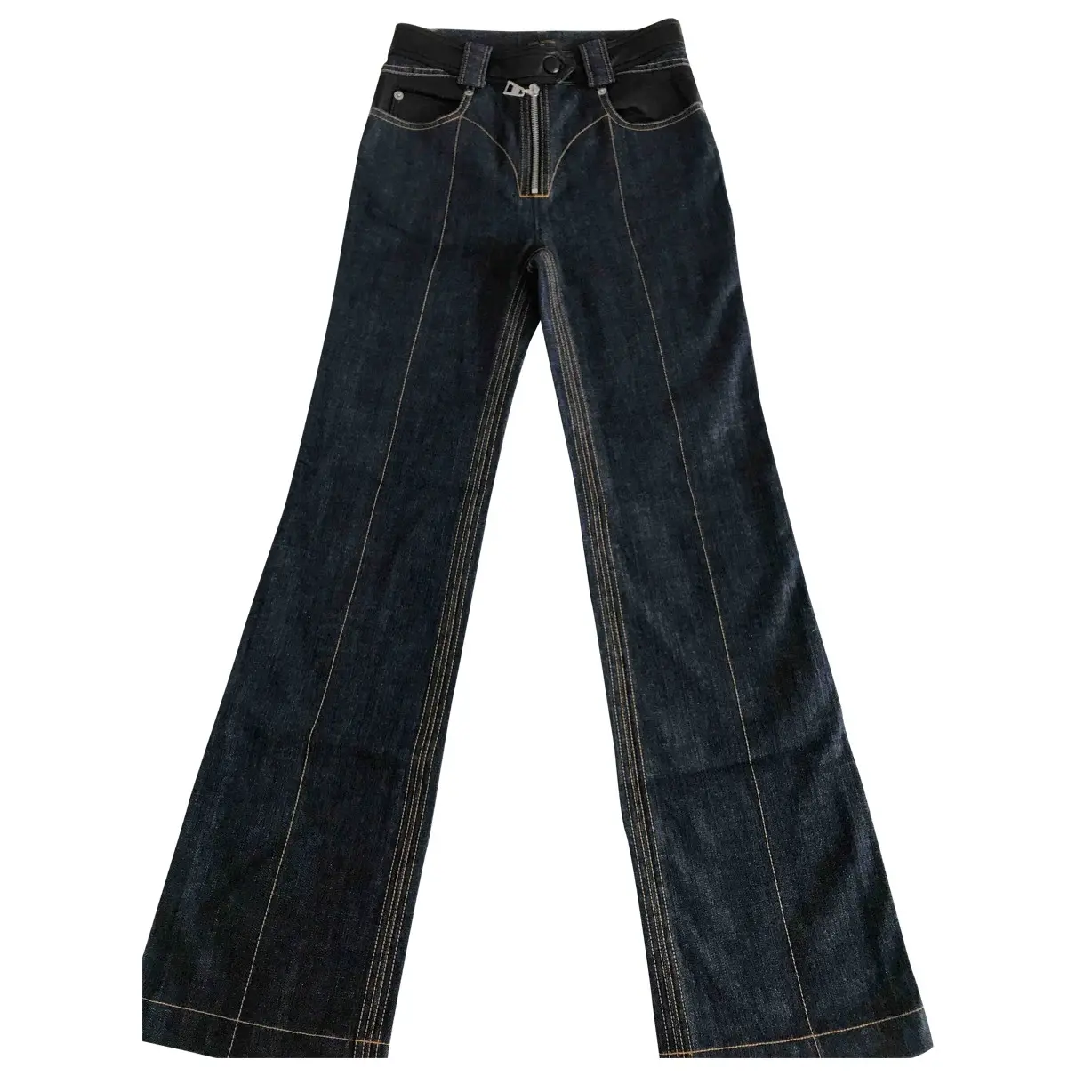 Navy Cotton - elasthane Jeans Louis Vuitton