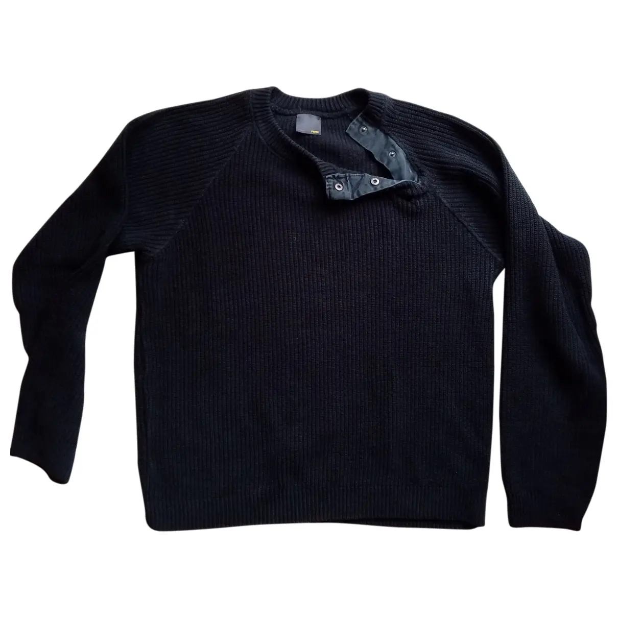 Navy Cotton Knitwear & Sweatshirt Fendi