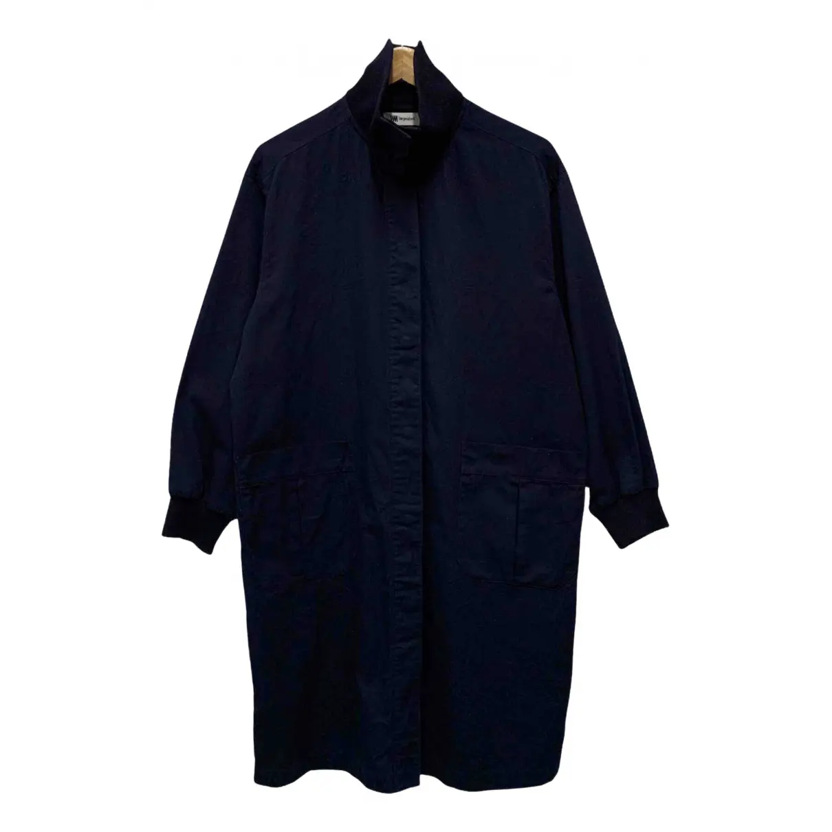 Navy Cotton Coat Issey Miyake - Vintage