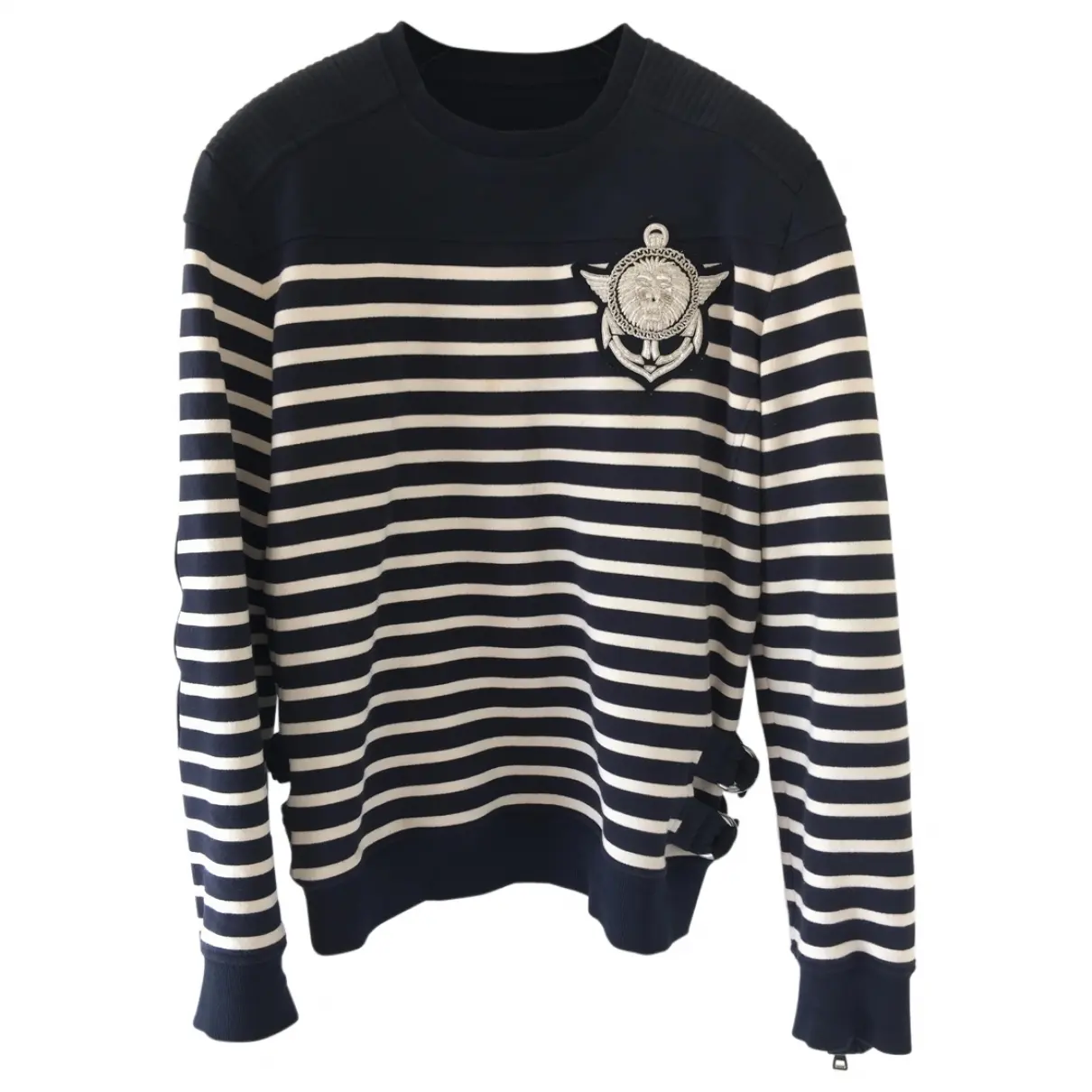 Navy Cotton Knitwear & Sweatshirt Balmain