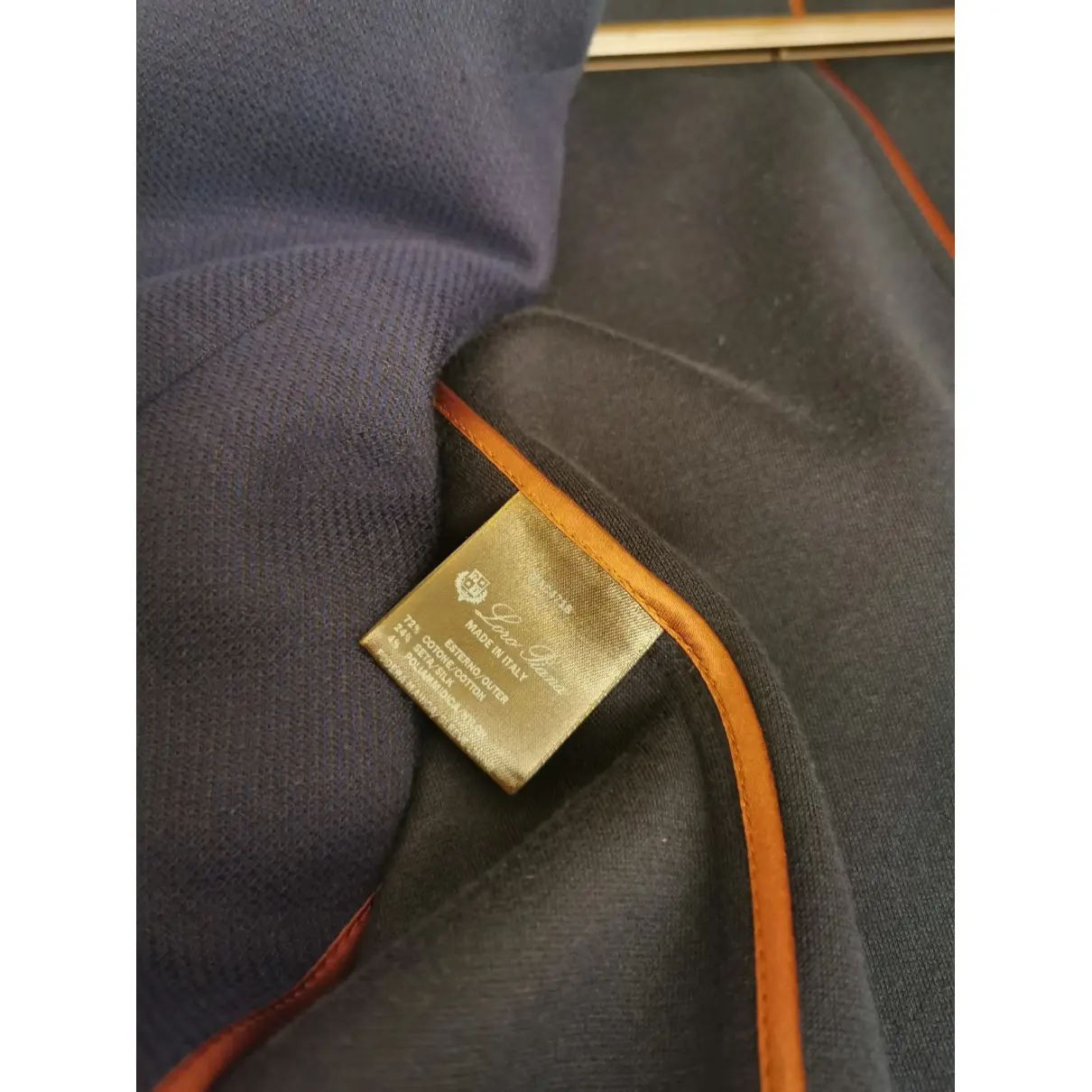 Buy Loro Piana Navy Cotton Jacket online