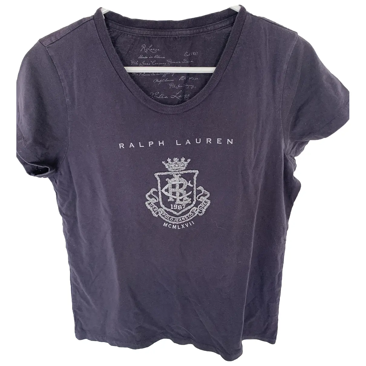 Navy Cotton Top Ralph Lauren - Vintage