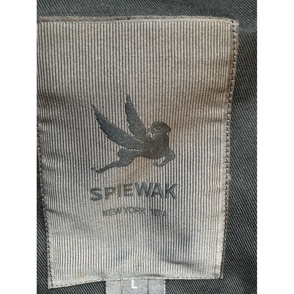 Navy Cotton Coat Spiewak