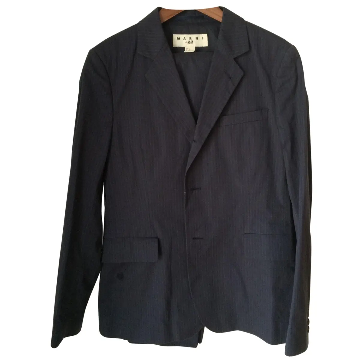 Navy Cotton Suit Marni For H&M